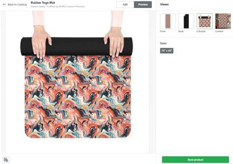 print on demand yoga mats